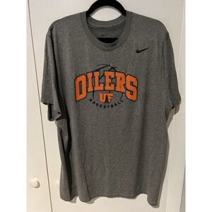 Nike University Of Findlay Basketball Oilers College Men's Gray T-Shirt Sz XL